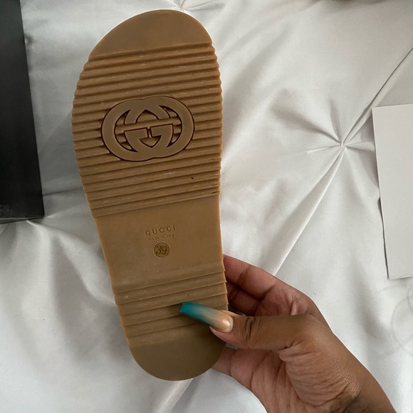 Gucci | Shoes | Gucci Angelina Logo Platform Slides | Poshmark